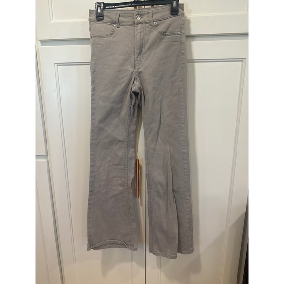 H&M DIVIDED Women's Flare Jeans Size 6 Gray Casual Denim Pants - Picture 1 of 7